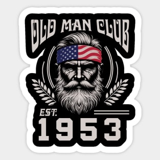 Old Man Club EST 1953 Sticker